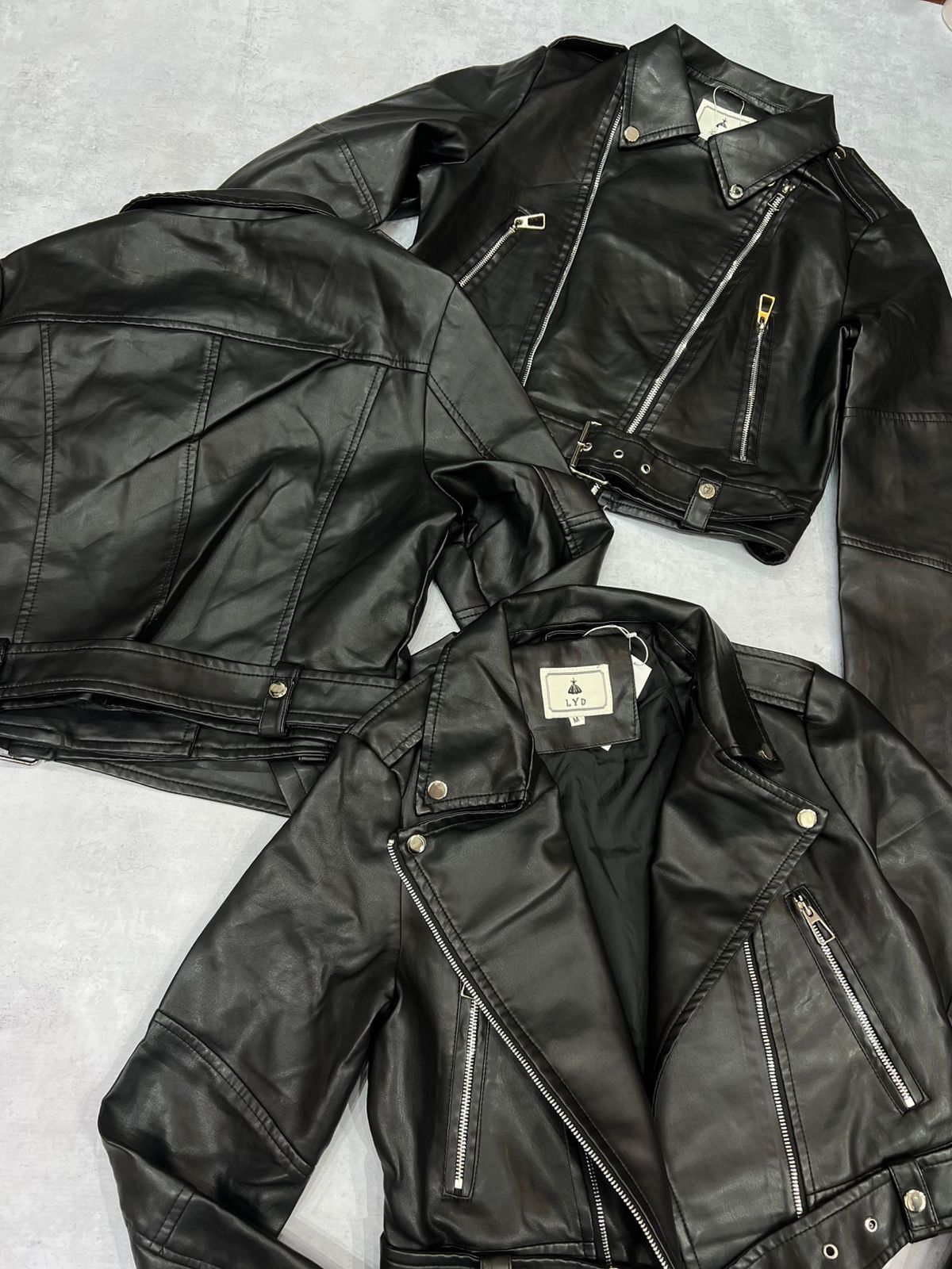 CAMPERA AMBAR DE CUERINA