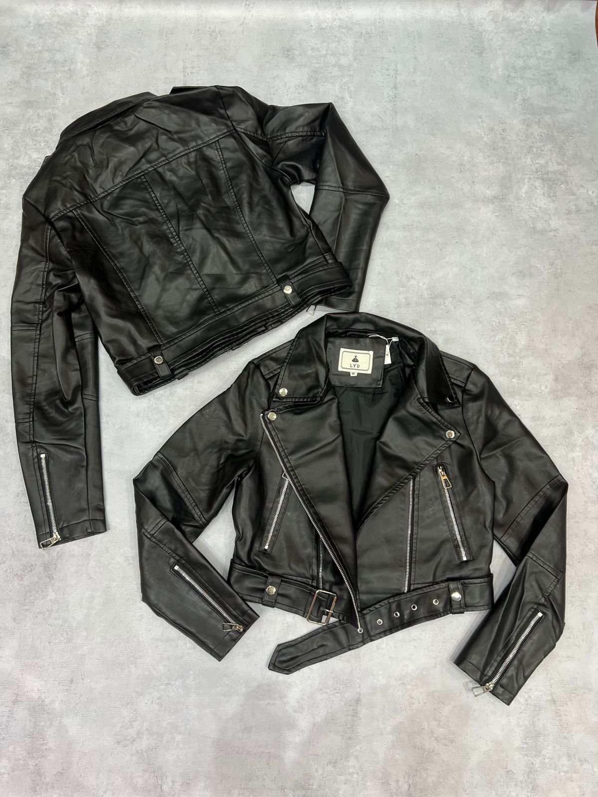 CAMPERA AMBAR DE CUERINA